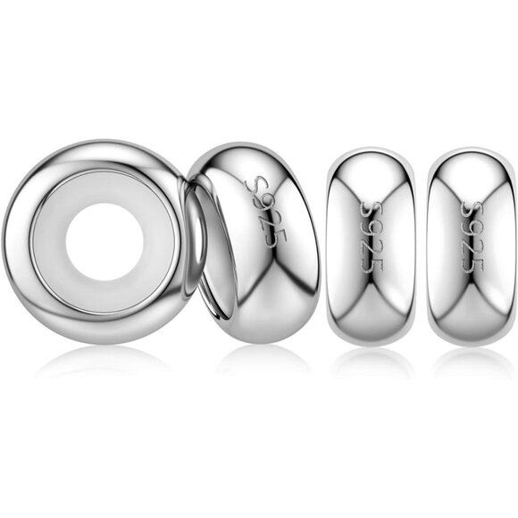 Luxury 925 Sterling Silver Bead Stoppers for Pandora Bracelets, Durable Spacer C - Picture 1 of 9